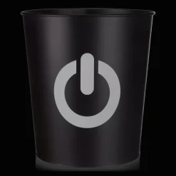 Black Waste Bin with Game Loading Print