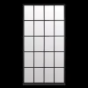 Black Windowpane Mirror