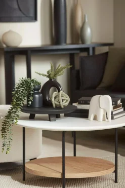 Black Wood Raised Tray