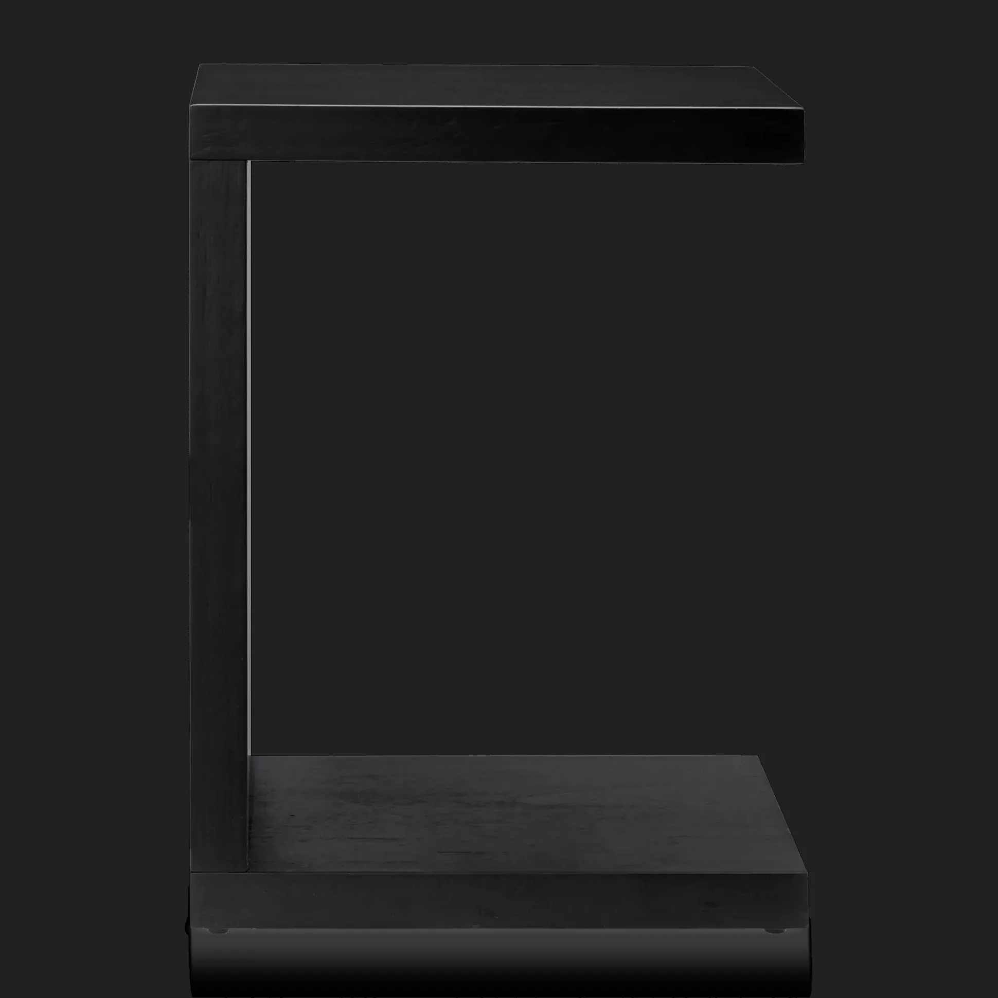 Black Wood Side Table
