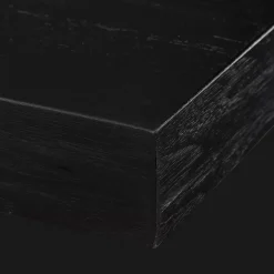 Black Wood Side Table