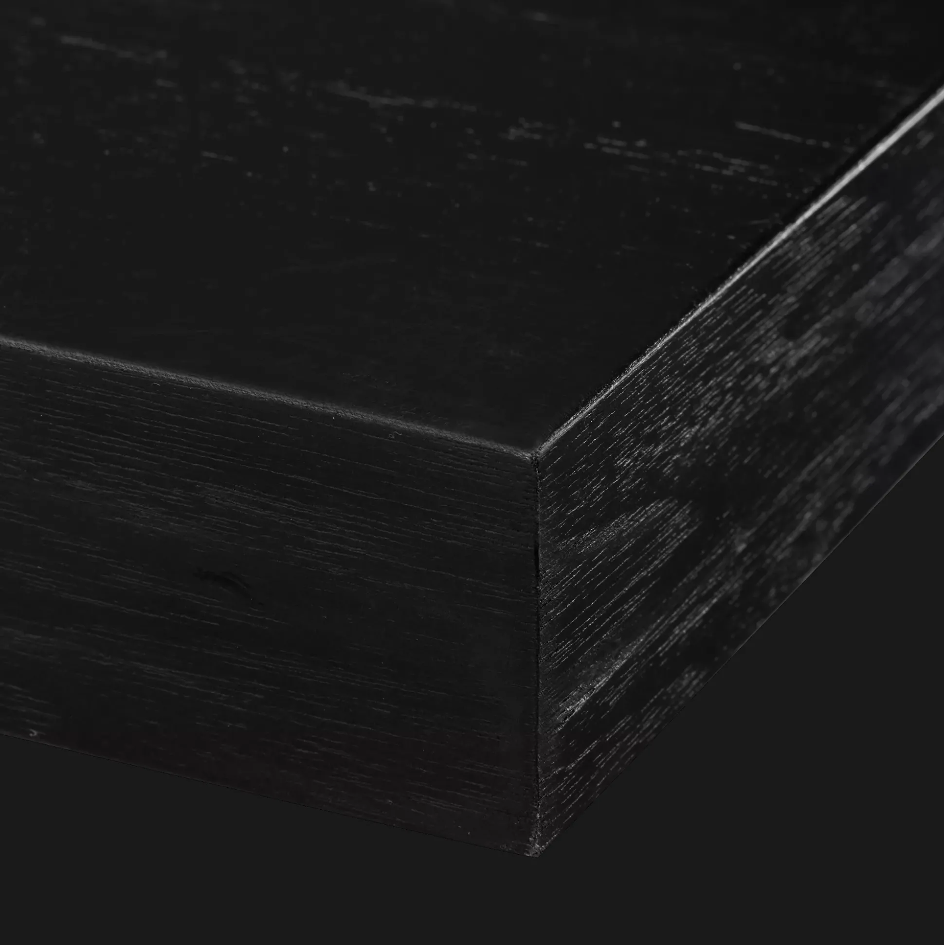 Black Wood Side Table