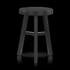 Black Wood Stool