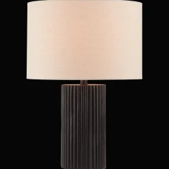 Black Wood Table Lamp
