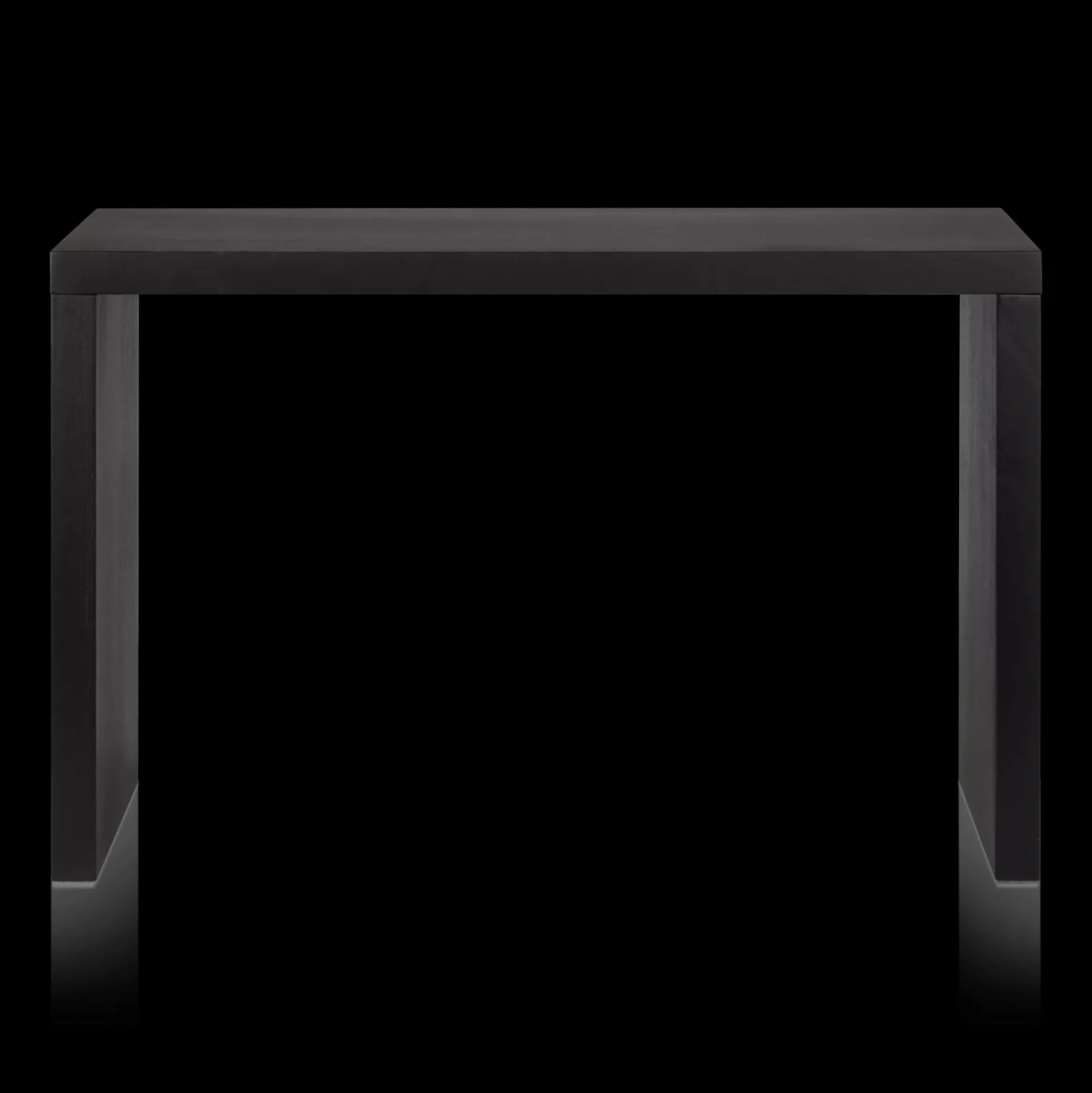 Black Wood Veneer Console Table