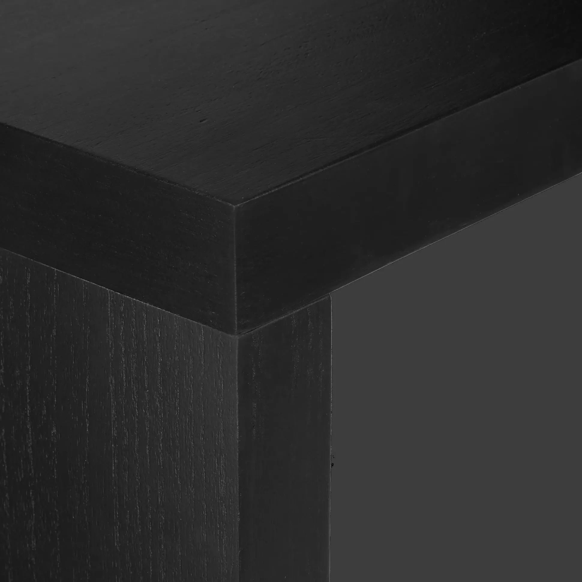 Black Wood Veneer Console Table