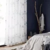 Blue Nima Sheer Curtain