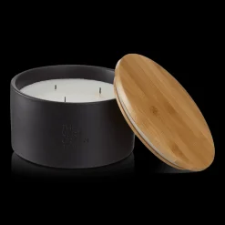 Bouclair Green Tea Candle with Wooden Lid