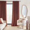 Brick Taha Rod Pocket Back Tab Blackout Curtain