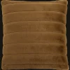 Brown Cougar Faux Fur Throw Pillow