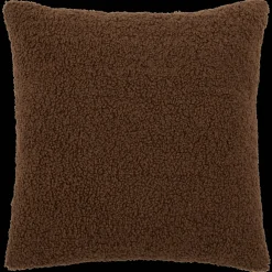Brown Doodle Boucle Decorative Throw Pillow