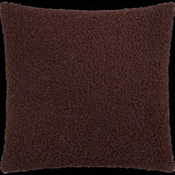 Brown Doodle Boucle Decorative Throw Pillow