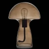 Brown Glass Mushroom Table Lamp