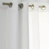 Brushed Nickel Curtain Rod Set - Diameter 25/28 mm