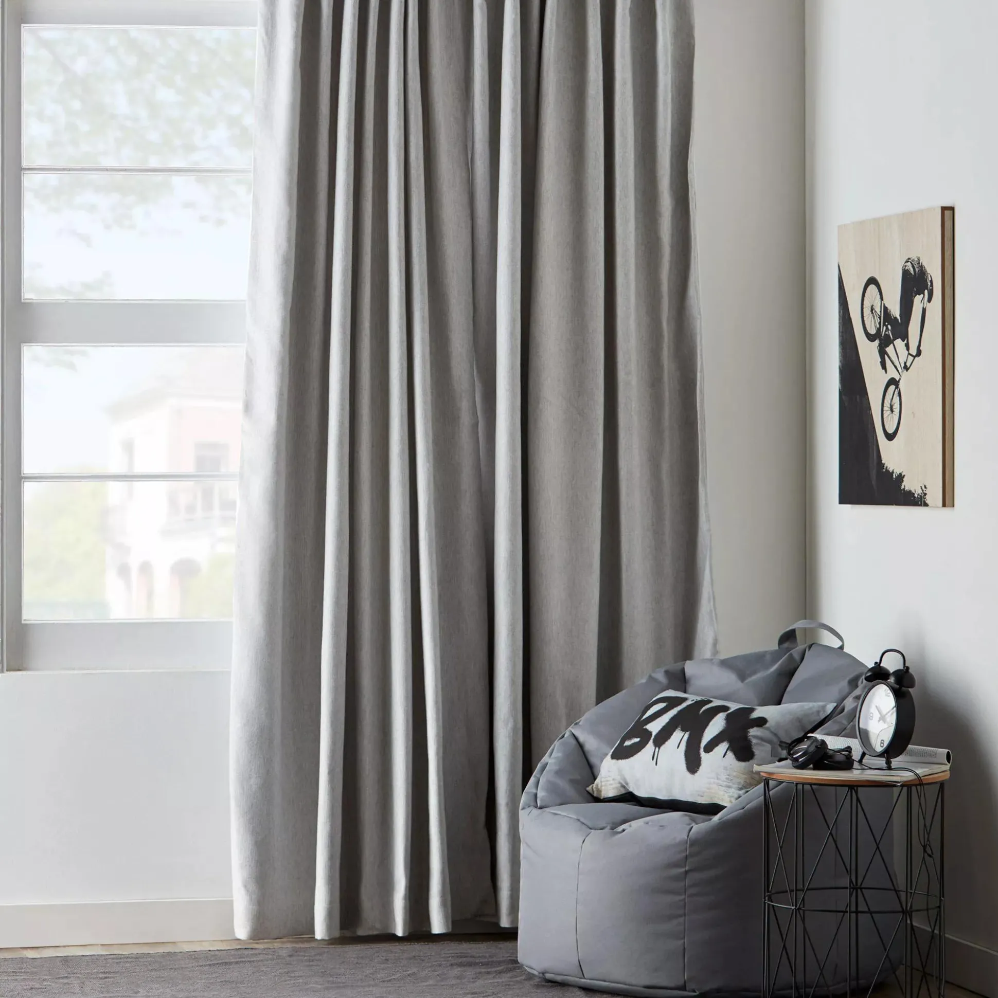 Bryce Grey Blackout Curtain