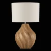 Carved Wood Table Lamp