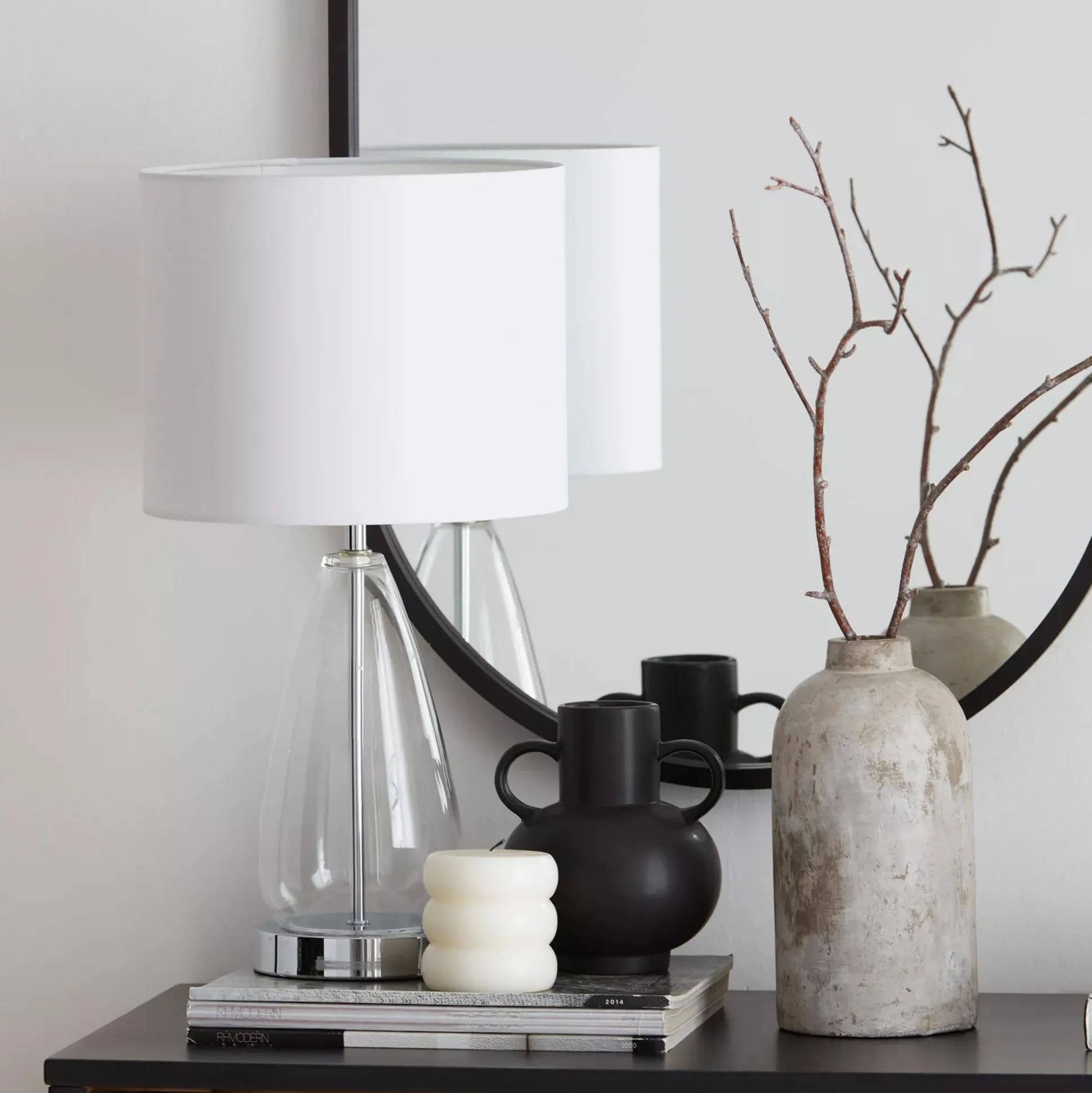 Cement Bottle Table Vase