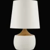 Ceramic and Wood Table Lamp