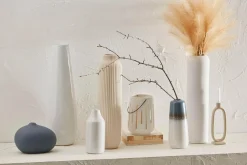 Ceramic Engraved Floor Vase