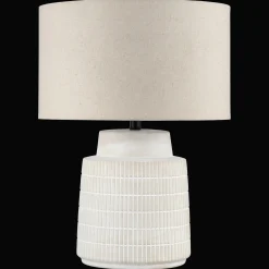 Ceramic Ribbed Table Lamp