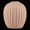Ceramic Ribbed Table Vase