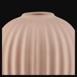 Ceramic Ribbed Table Vase
