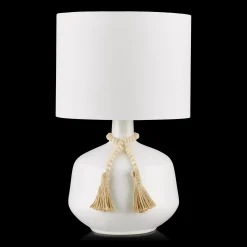 Ceramic Table Lamp with Bead String