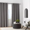 Charcoal Chambray Blackout Curtain