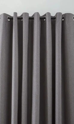 Charcoal Chambray Blackout Curtain