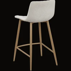 Chita Fabric and Metal Bar Stool