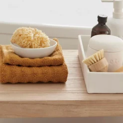 Cognac Textured Washcloth