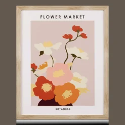 Colorful Flowers Framed Art