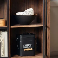 Compost Rustic Metal Bin