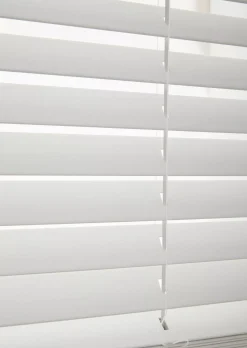 Cordless Faux Wood Blinds - Easy Lift & Tilt