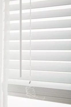 Cordless Faux Wood Blinds - Easy Lift & Tilt