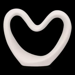 Cream Decorative Ceramic Heart