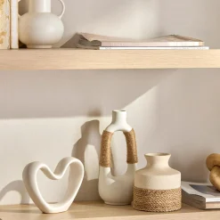 Cream Decorative Ceramic Heart