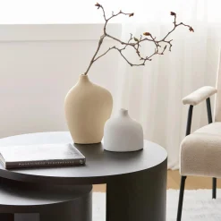 Curved Ceramic Table Vase