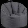 Dark Grey Canvas Bean Bag