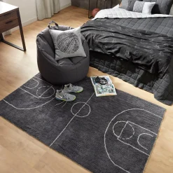 Dark Grey Canvas Bean Bag