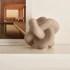 Decorative Speckled Ceramic Knot