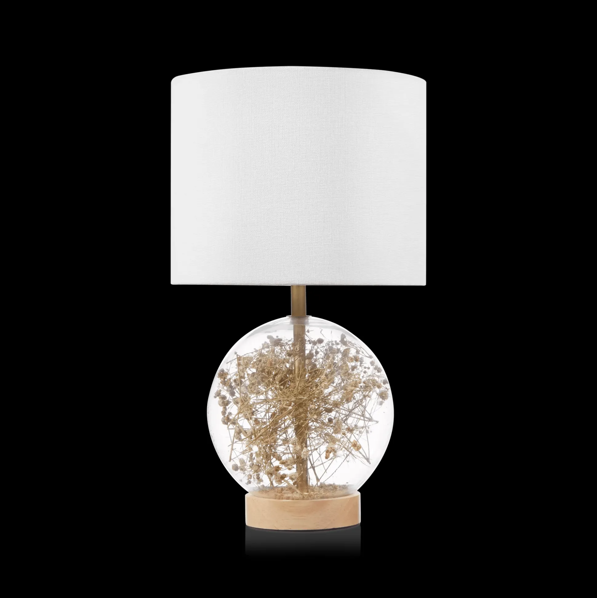 Dried Flowers Table Lamp