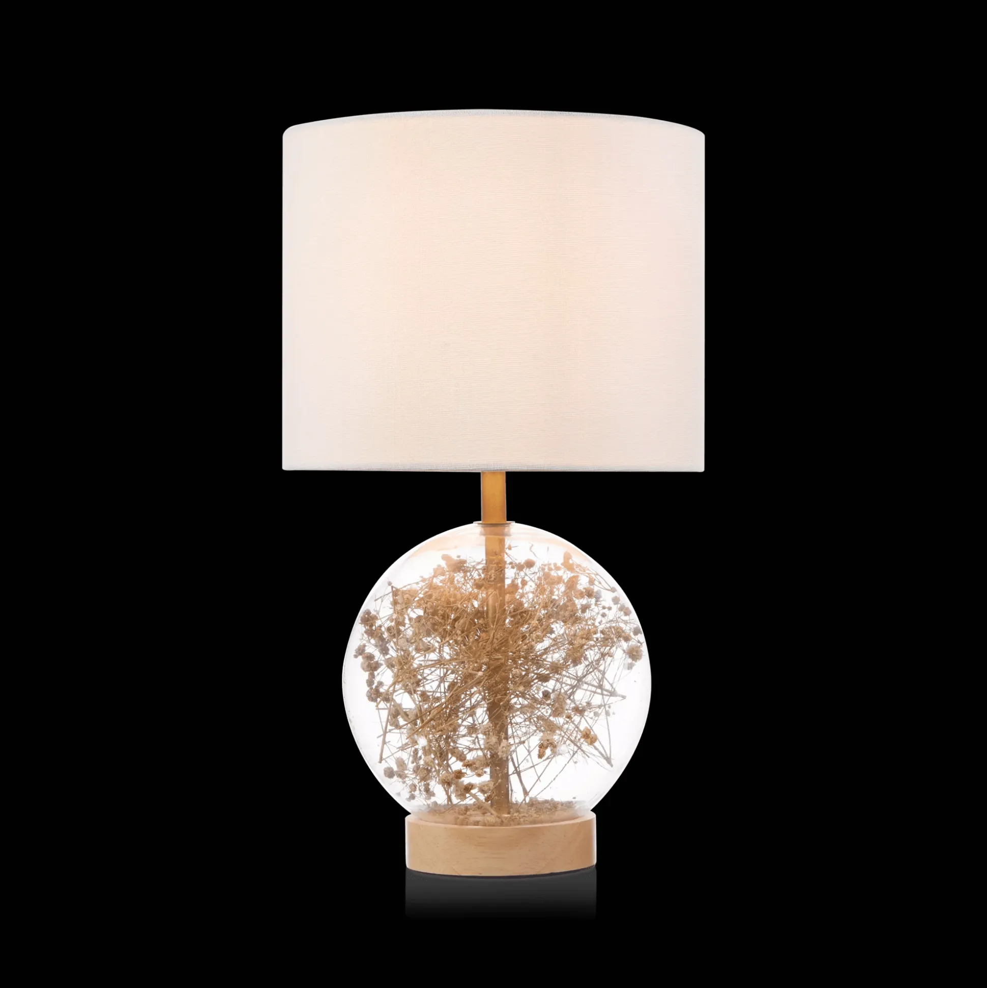 Dried Flowers Table Lamp