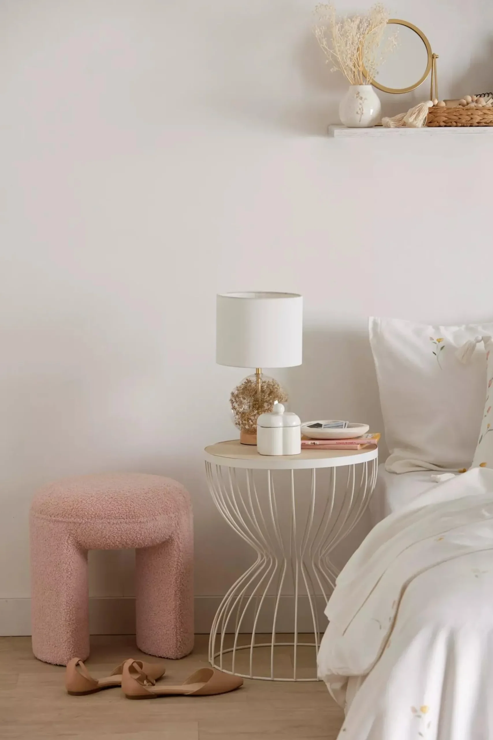 Dried Flowers Table Lamp