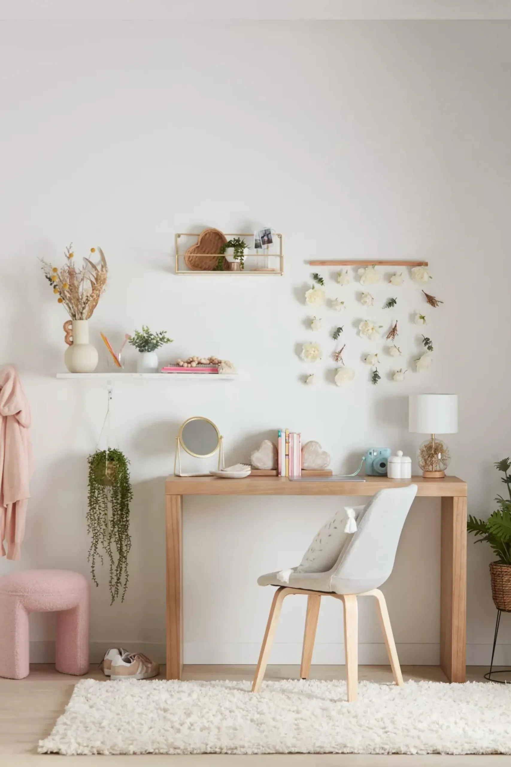 Dried Flowers Table Lamp