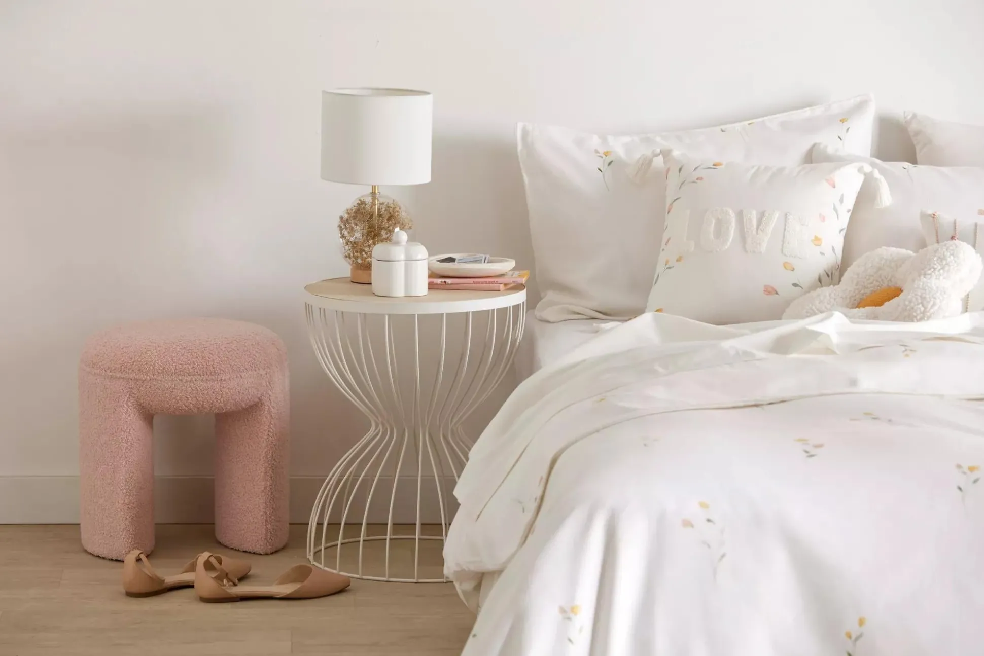 Dried Flowers Table Lamp