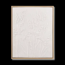 Dried Stem Oil Painted Framed Art