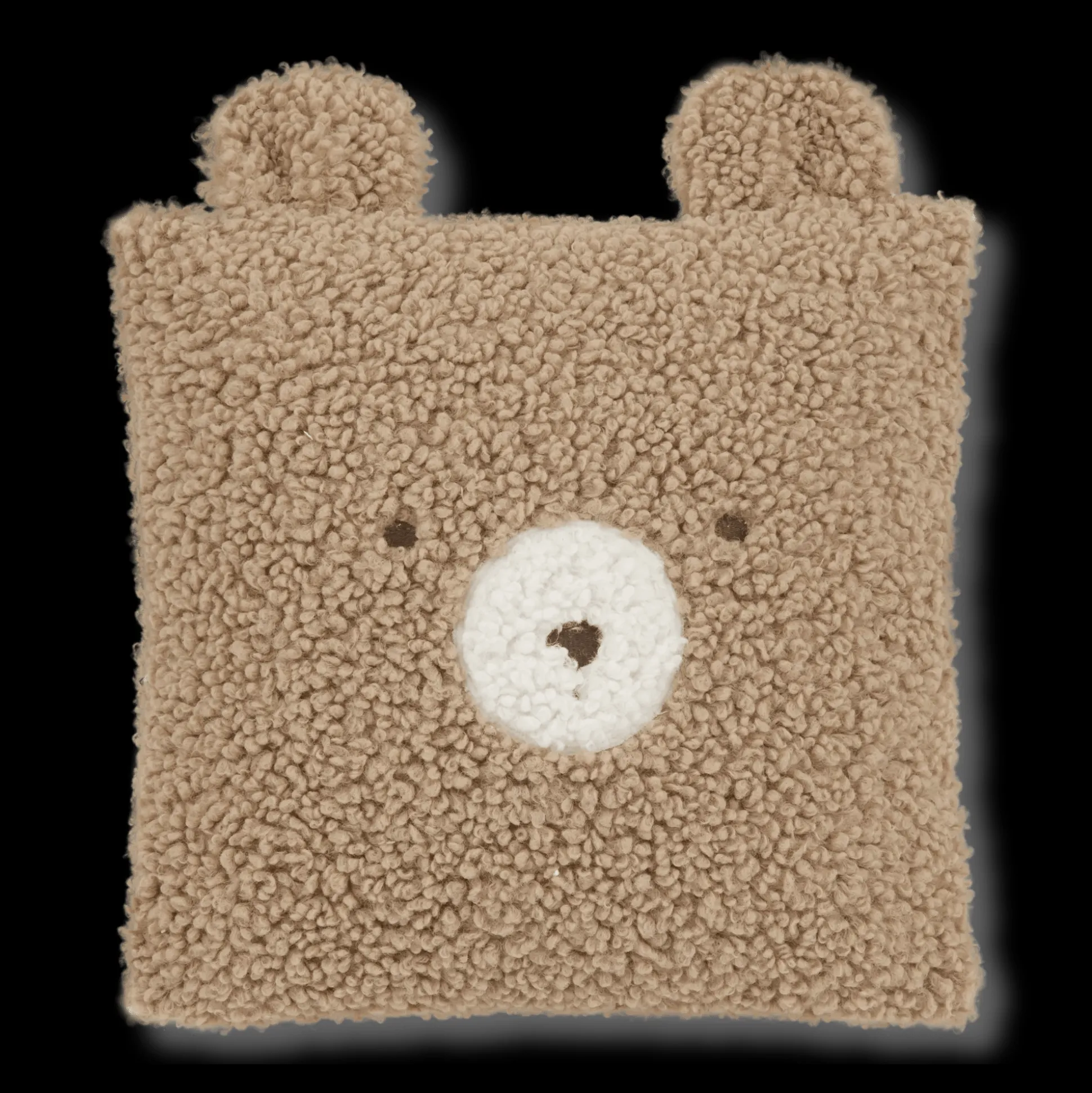 Emery Brown Teddy Throw Pillow