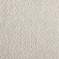 Fabric and Black Metal Bench