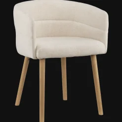 Fabric and Mango Wood Accent Chair